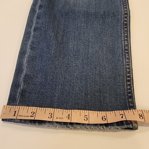 Vigoss FRANKIE SLIM STRAIGHT Crop Jean- DARK WASH Distressed Jean Size 31 New! - Picture 6 of 17